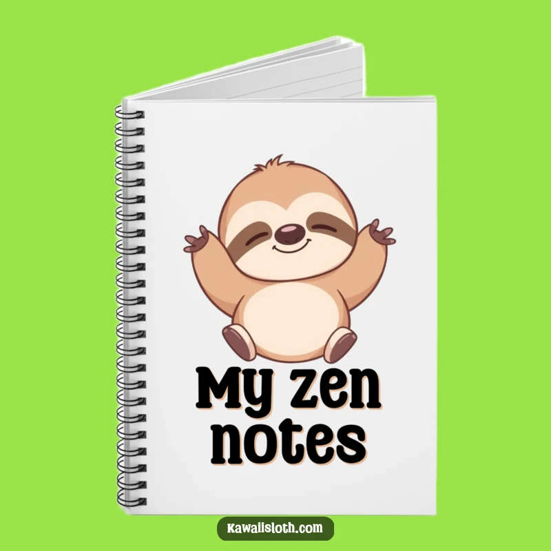 Funny Sloth Stretch Notebook: Zen Journal, Perfect Humorous Gift