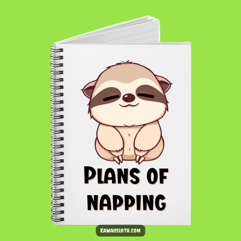 Funny Sloth Nod Notebook - Jot Down Your Slow Thoughts! Great Funny Gift!