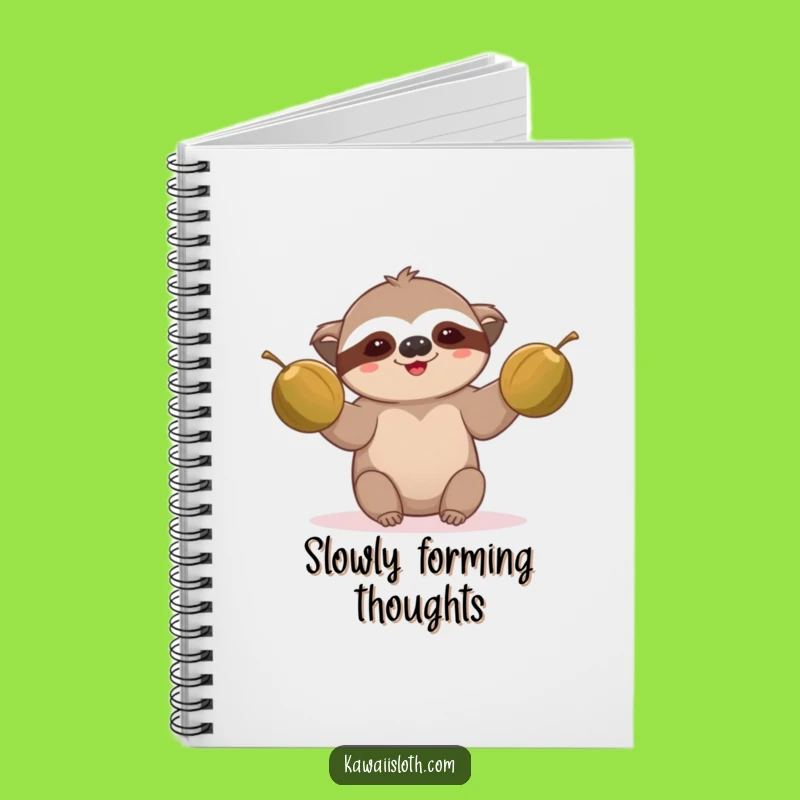 Funny Sloth Juggling Notebook: Jot Down Your Slow and Steady Ideas