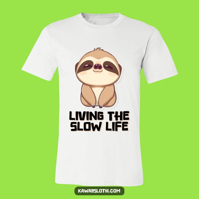Funny Content Sloth T-Shirt - Slow Blink Happy Eyes Tee