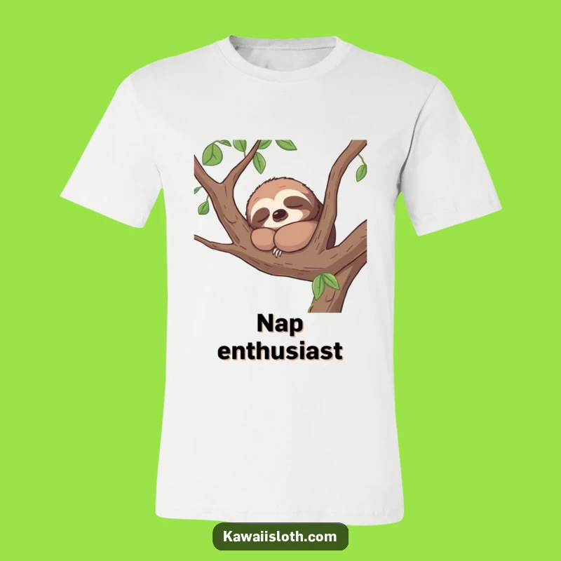 Funny Contented Sloth T-Shirt - Napping Branch Dweller Tee Gift for Chilled Vibes