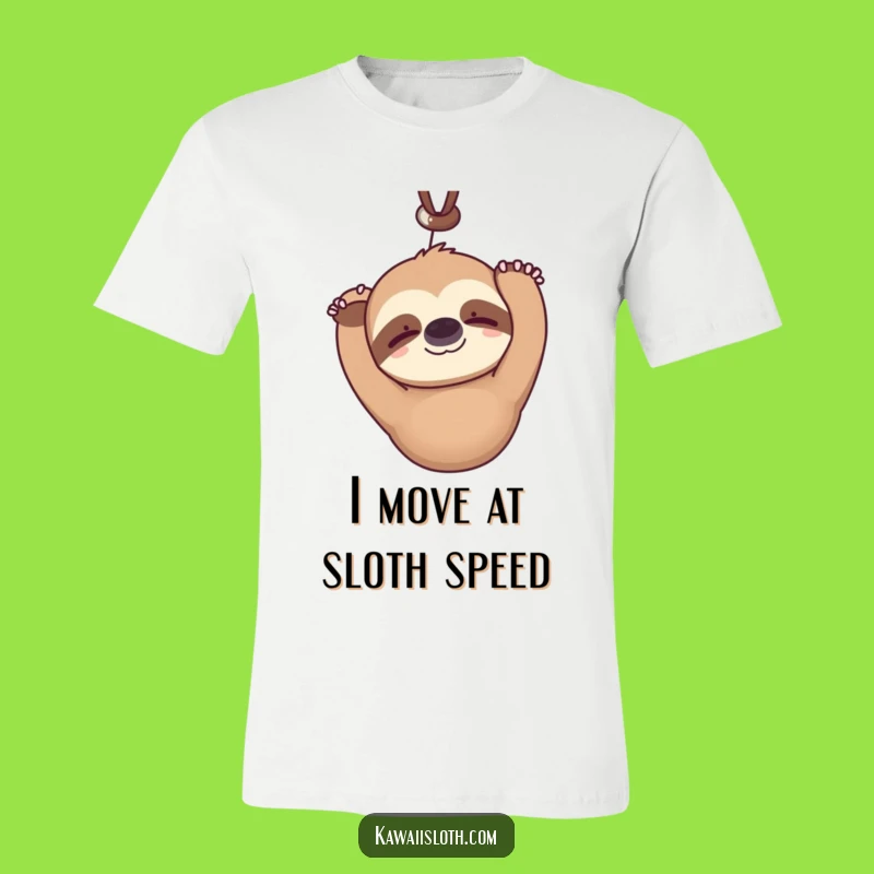 Funny Kawaii Sloth T-Shirt: Relaxed & Hilarious Apparel for Chill Vibes