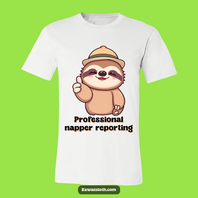 Funny Lazy Sloth Thumbs Up T-Shirt: Hilarious Gift for Chill Vibes and Slow Living