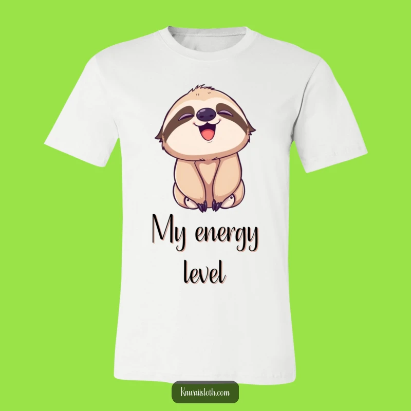 Funny Playful Sloth Yawn T-Shirt - Relaxed Vibes and Humor Apparel