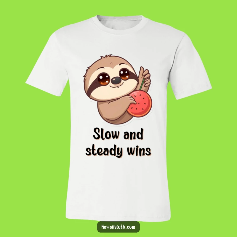 Funny Sloth Fruit T-Shirt: Wear Your Slow and Steady Snack Goals