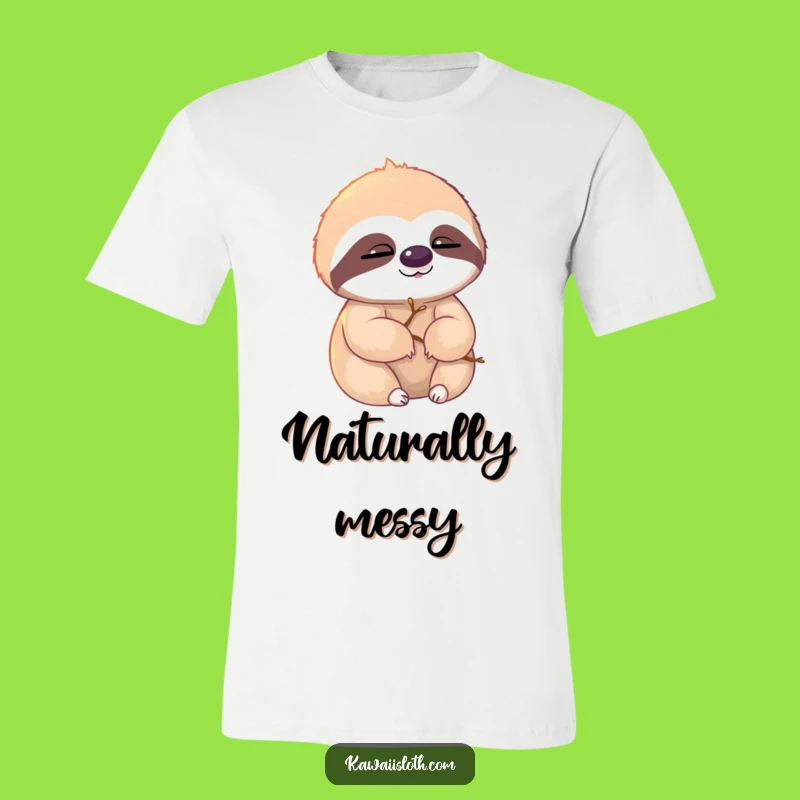 Funny Sloth Sunlight T-Shirt - Twiggy Fur Design for Relaxed Vibes