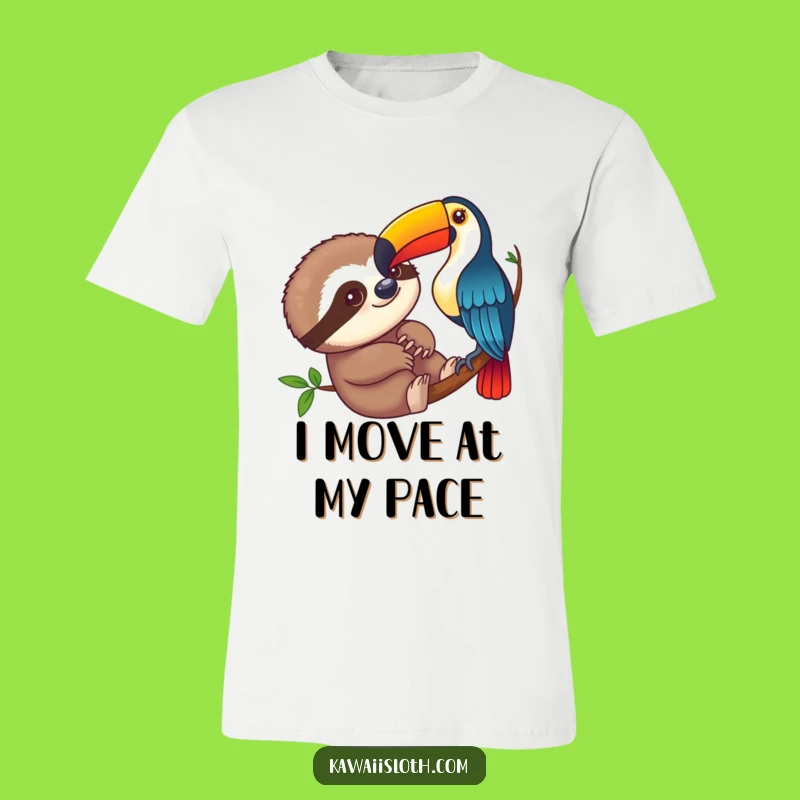 Funny Sloth & Toucan T-Shirt: A Curious Observation, Ideal Funny Gift