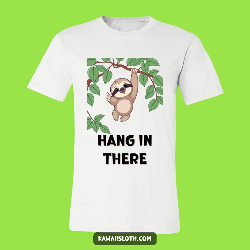 Funny Sloth Thumbs Up T-Shirt - Chill Vibes & Hilarious Gift