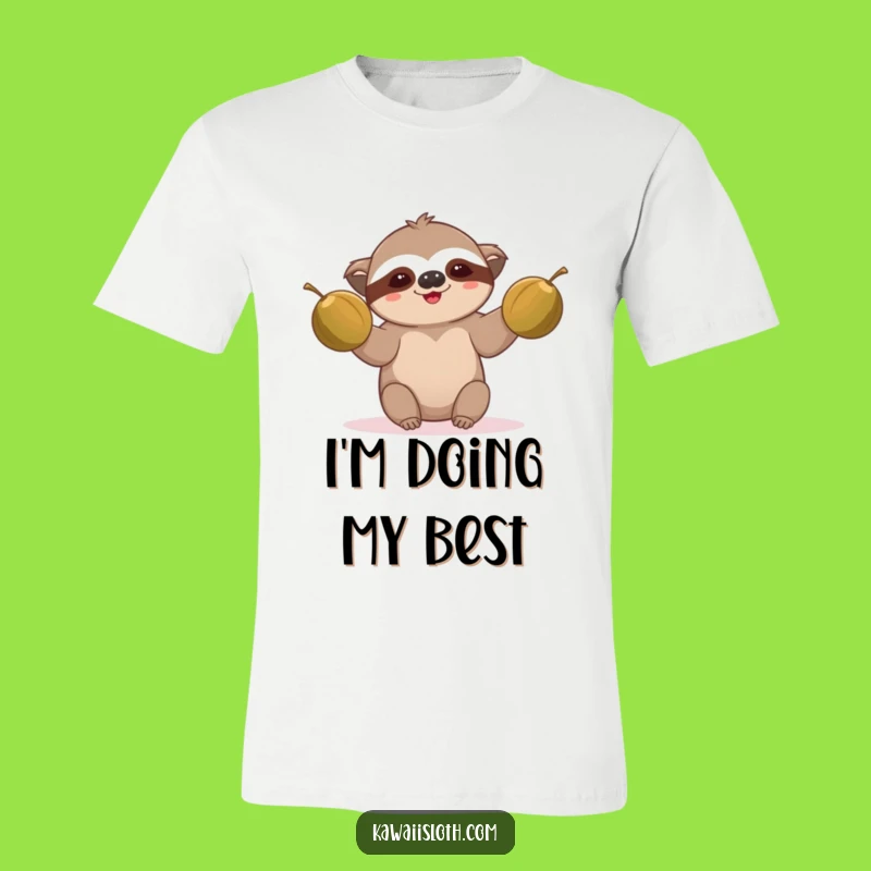 Funny Sloth Juggling T-Shirt: Hilarious Slow-Motion Comedy Tee