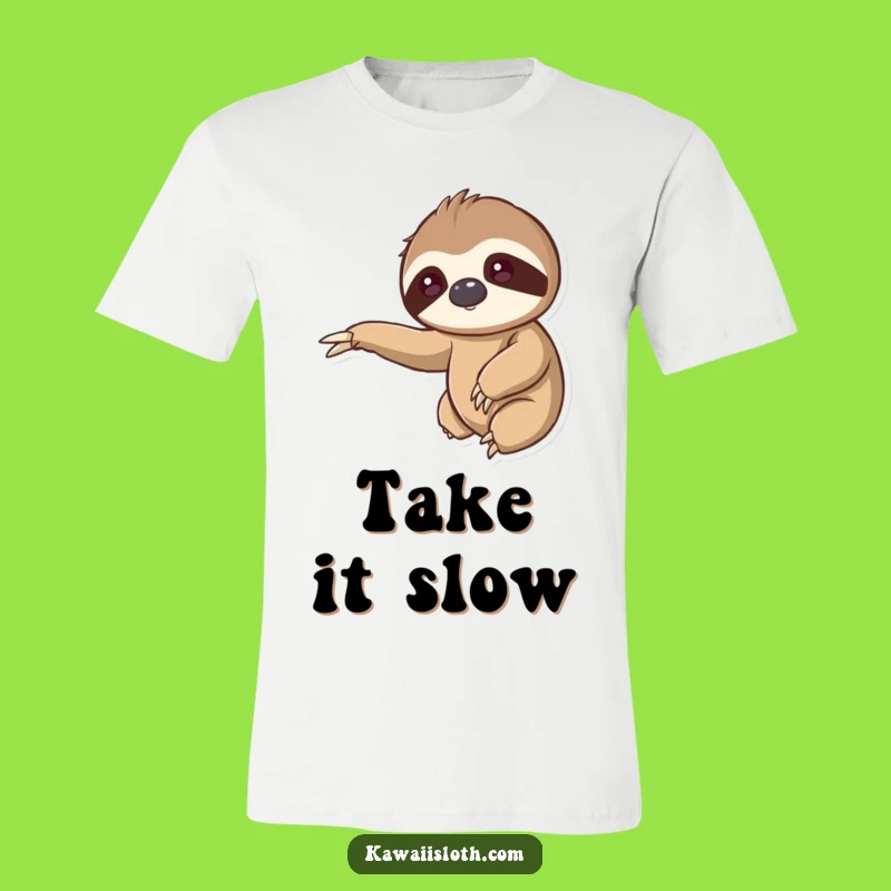 Kawaii Sloth Gentle Reach T-Shirt: Cute Sloth Hugs for Everyone!