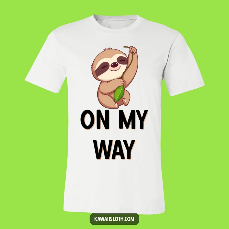 Funny Sloth Leaf Reach T-Shirt: Embrace the Slow Life in Style!