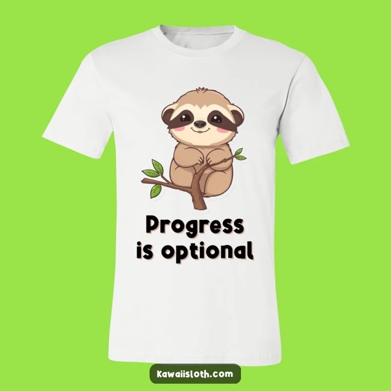 Funny Sloth Stuck T-Shirt - Relatable Slow Animal Cartoon Humor Tee