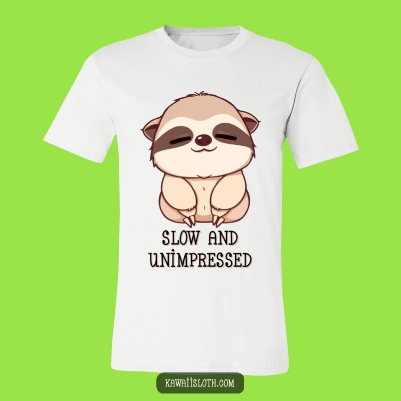 Funny Sloth Nod T-Shirt - Slow Down and Relax! Hilarious Funny Gift!