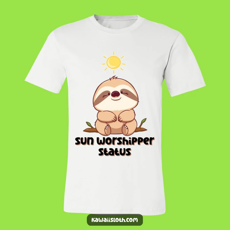 Funny Sloth Sunbeam Enjoyment T-Shirt: Wear Your Relaxation in Style