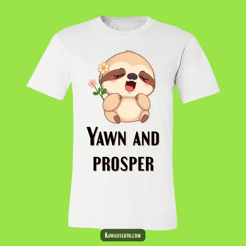 Funny Sleepy Sloth T-Shirt - Comfort and Comical Yawning for Ultimate Relaxation