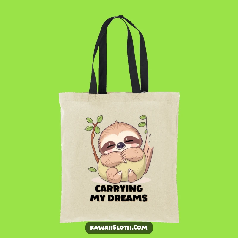 Funny Dreamy Sloth Pillow Tote Bag - Carry Your Comfort Hilariously