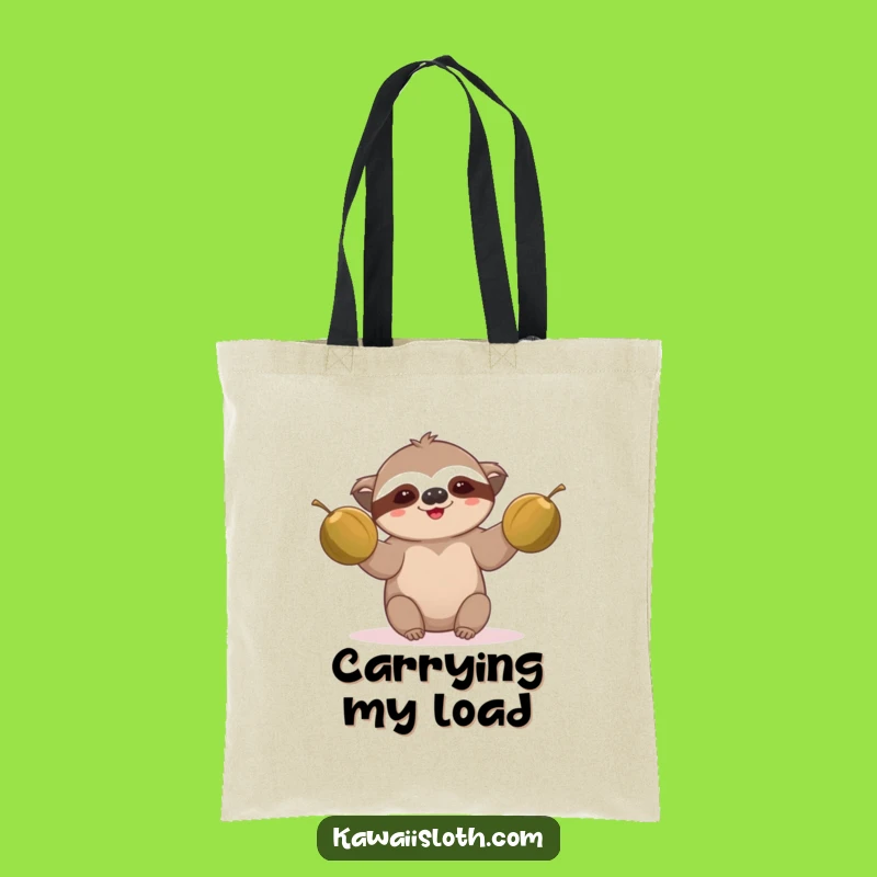 Funny Sloth Juggling Tote Bag: Carry Your Laughs with Leisure