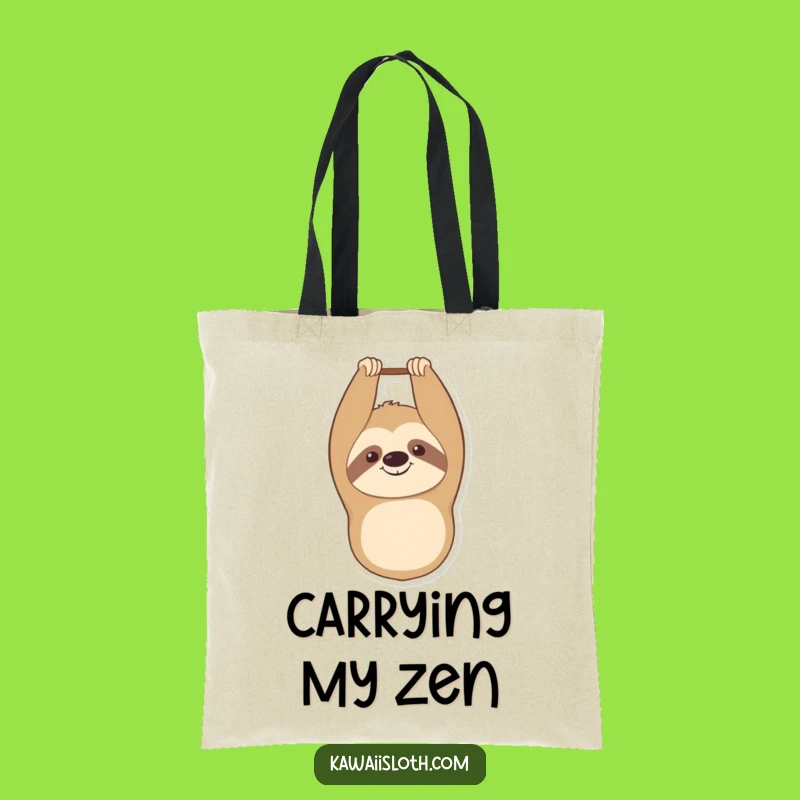 Funny Sloth Tote Bag: Upside Down Smiles, Your New Favorite Funny Carry-All