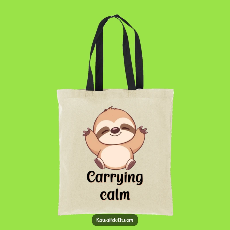 Funny Sloth Stretch Tote Bag: Relaxed Style, Perfect Humorous Gift